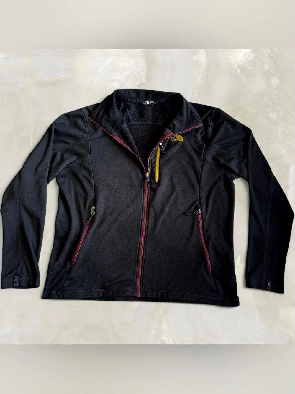 North Face Triclimate 3-in-1 Burgundy Colorblock Cinder Ski Jacket